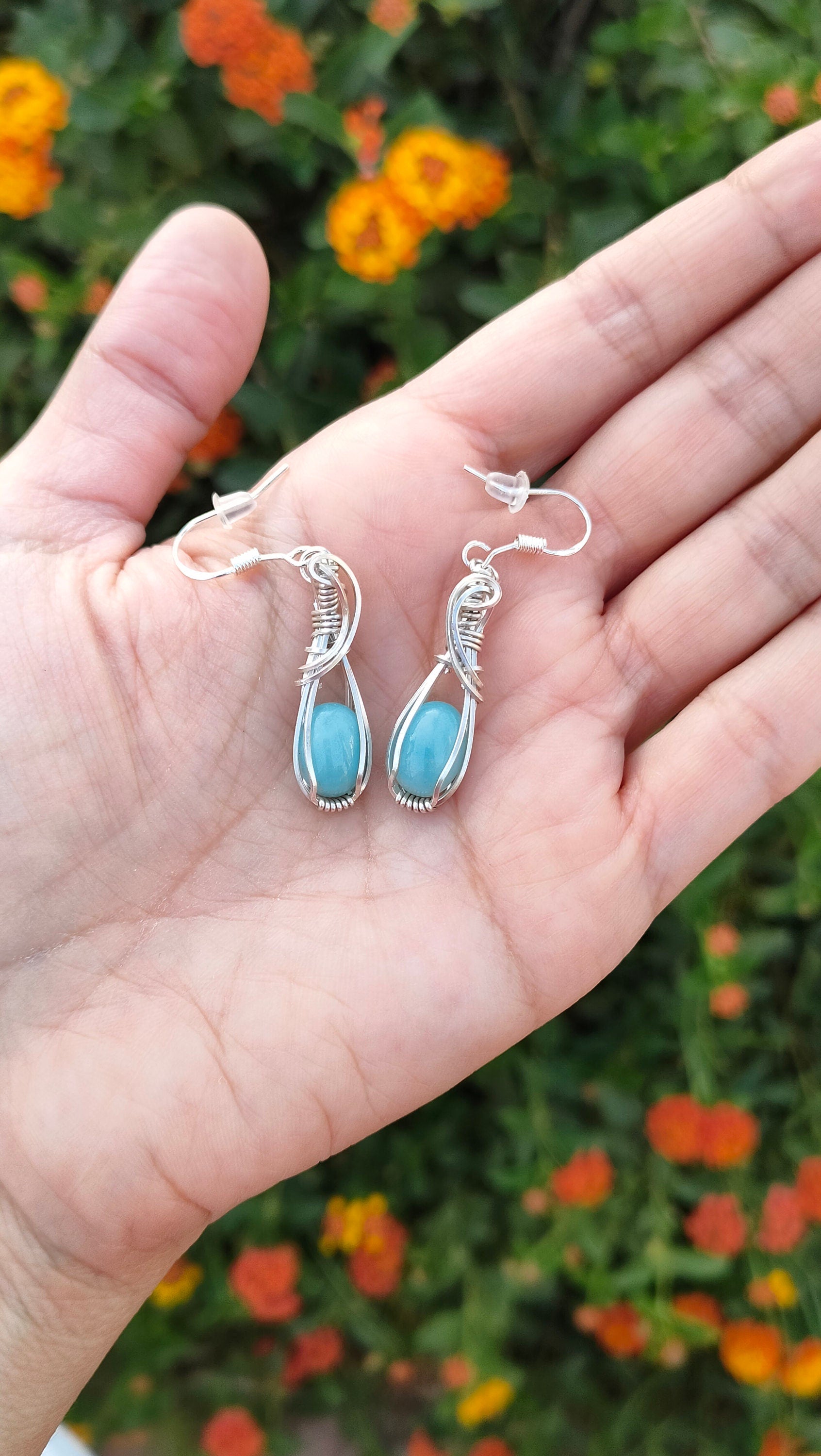 Earring Pendant Sets Amazonite Jewelry Sets, Sterling Silver Sets, 925 Sterling Silver Sets, Gemstone Jewelry Sets, Women's Jewelry Sets